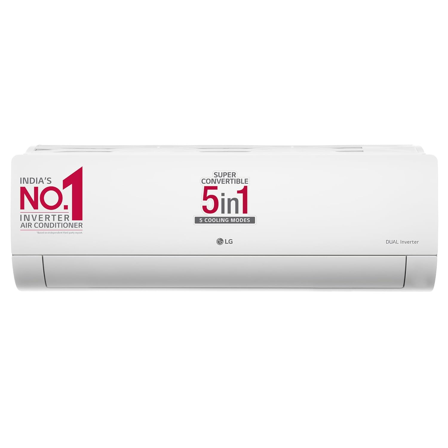 LG 1.5 Ton 5 Star VIRAAT, DUAL Inverter Split AC (Copper, Super Convertible 5-in-1 Cooling, HD Filter with Anti-Virus Protection, 2023 Model, RS-Q19BNZE, White)-1