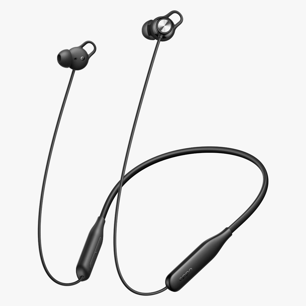 OPPO Enco M32 Bluetooth Wireless in Ear Earbuds with Mic,10 Mins Charge - 20Hrs Music Fast Charge, 28Hrs Battery Life,10mm Driver, IP55 Dust & Water Resistant (Black)-1