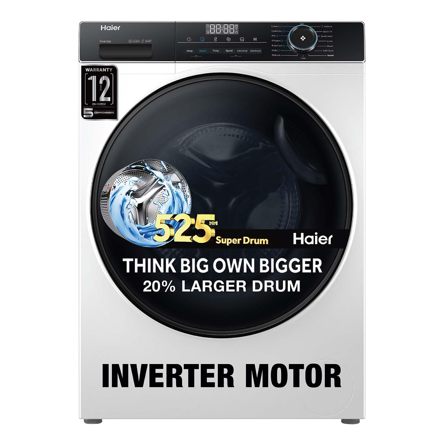 Haier 8 Kg 5 Star Inverter Direct Motion Motor Fully Automatic Front Load Washing Machine-1