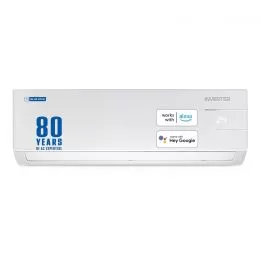 Blue Star 1.5 Ton 3 Star Wi-Fi Inverter Smart Split AC (Copper, 5 in 1 Convertible Cooling, 4-Way Swing, Turbo Cool, Voice Command, IC318YNUS, 2023 Model, White)